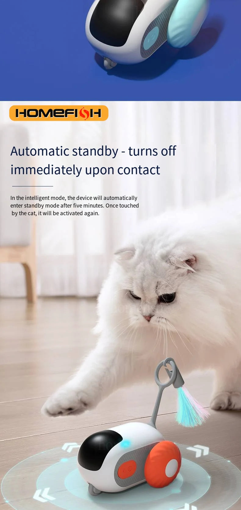 Interactive Smart Cat Toy Car