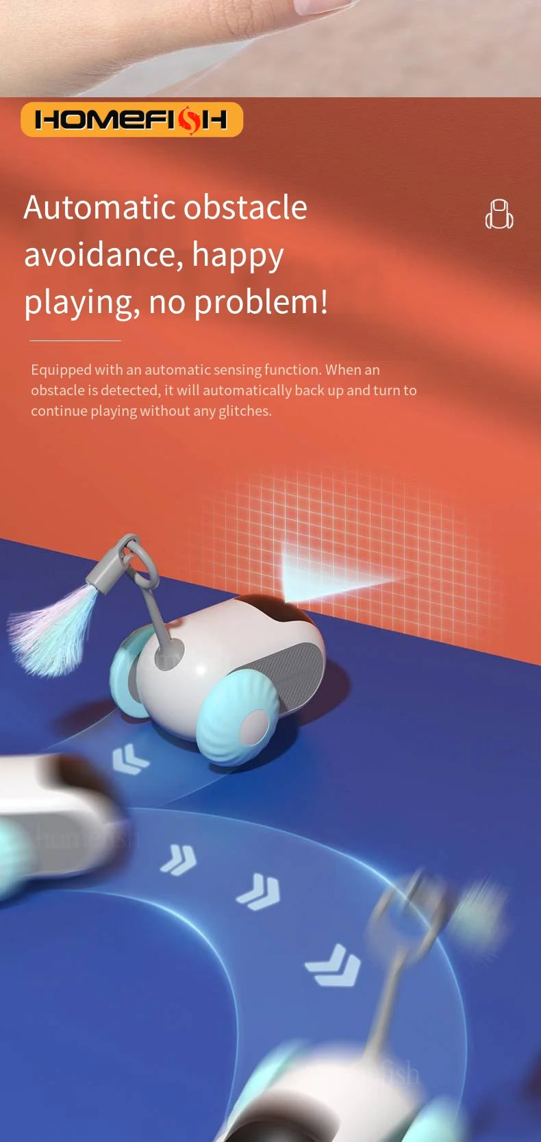 Interactive Smart Cat Toy Car