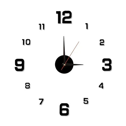 3D Acrylic Mirror Wall Clock