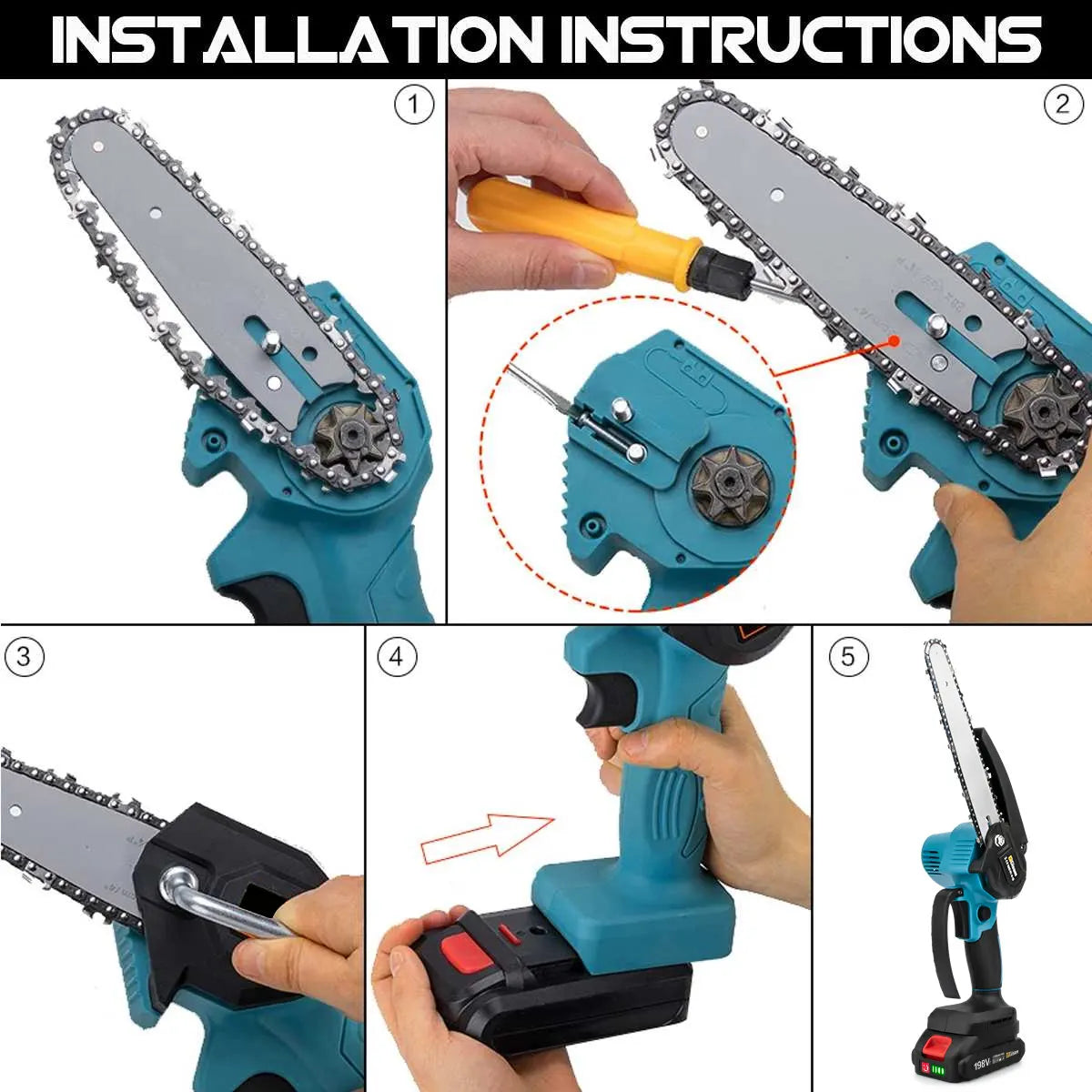 Cordless Electric Mini Chainsaw
