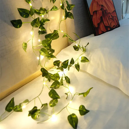 Greenery Garland String Lights