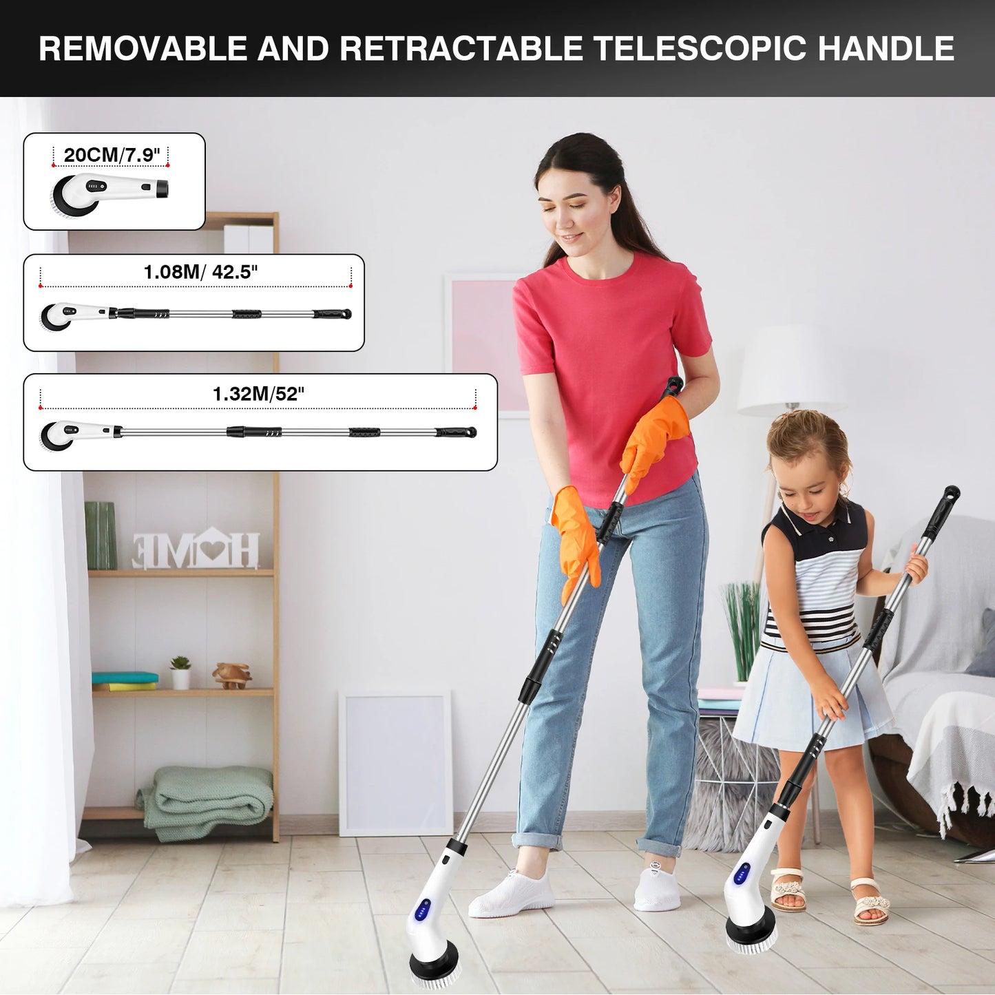 Cordless Spin Scrubber for Bathroom & Kitchen