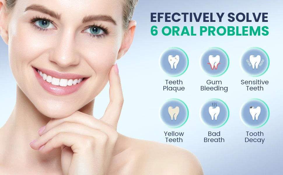 Powerful Sonic Toothbrush – 8 Heads