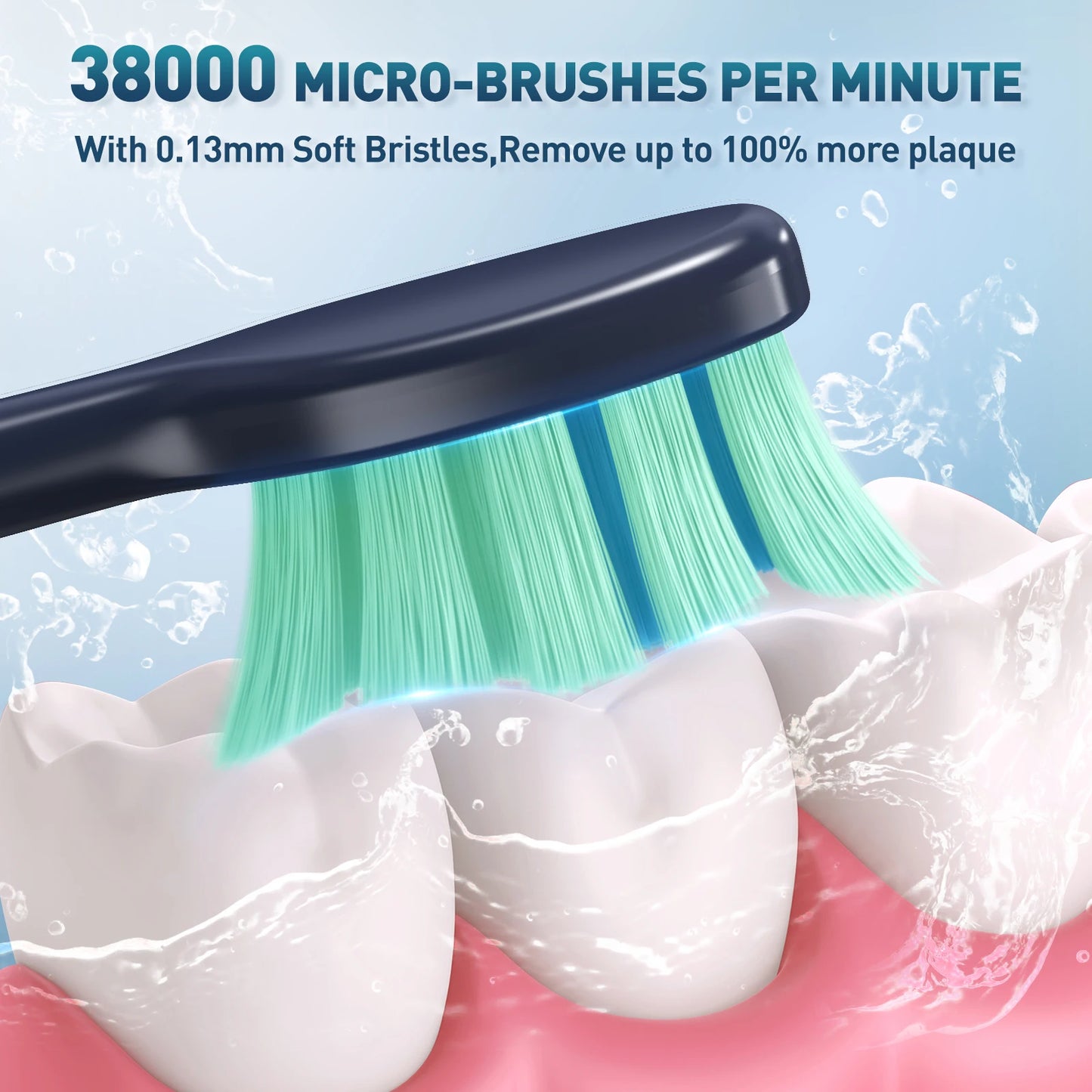 Powerful Sonic Toothbrush – 8 Heads