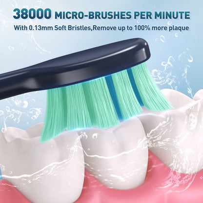 Powerful Sonic Toothbrush – 8 Heads