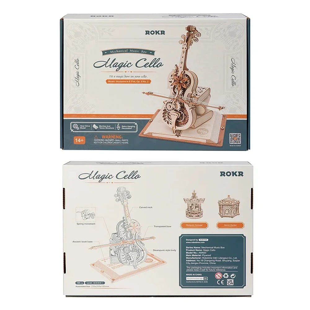 Magic Cello 3D Puzzle Music Box