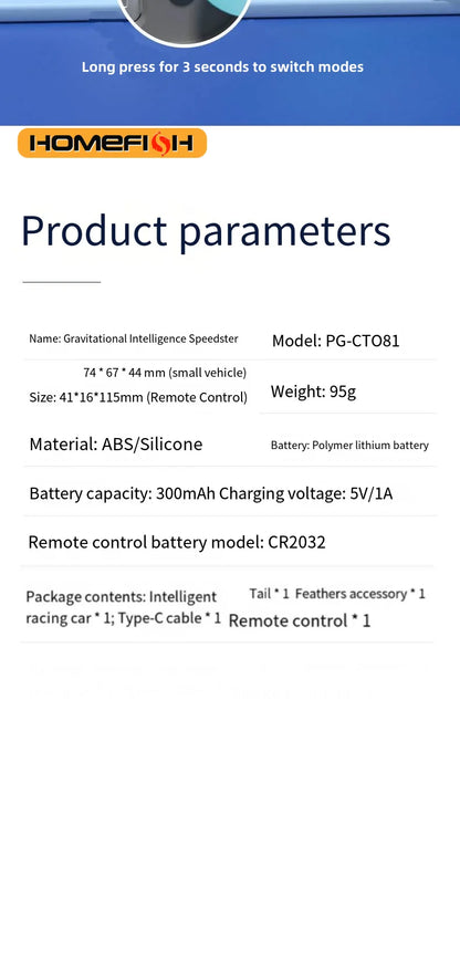 Interactive Smart Cat Toy Car