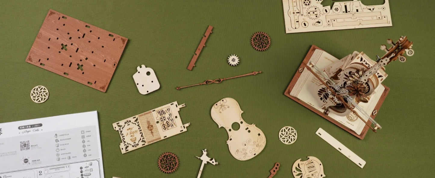 Magic Cello 3D Puzzle Music Box