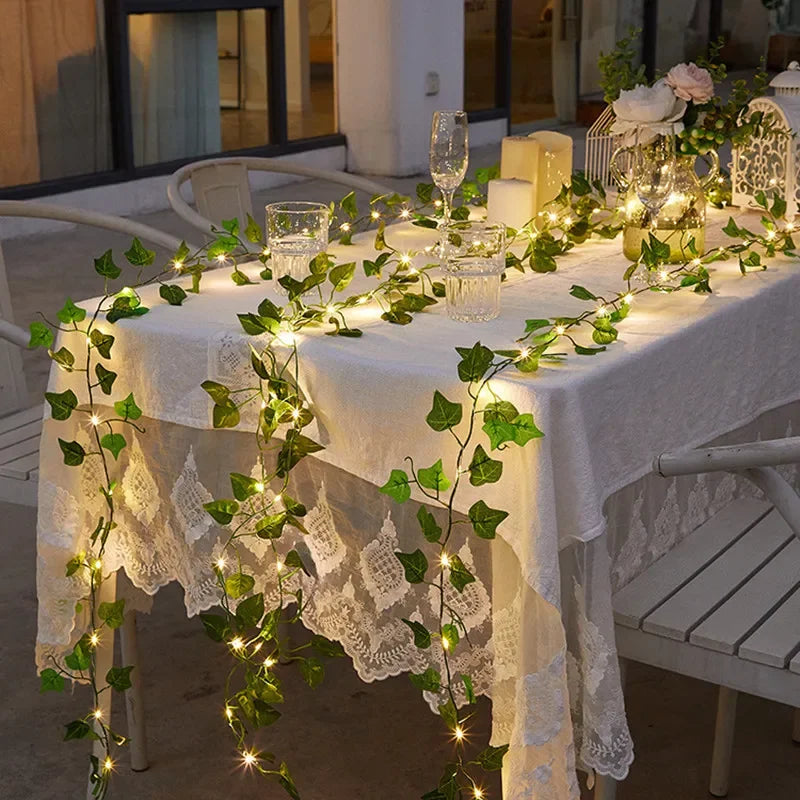 Greenery Garland String Lights