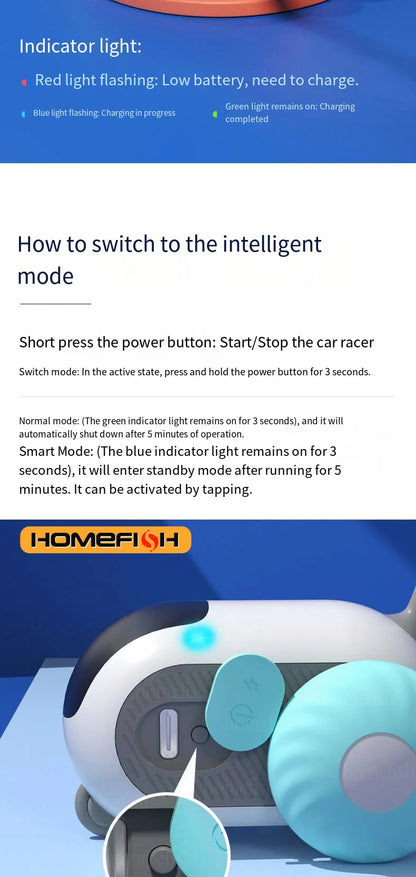 Interactive Smart Cat Toy Car