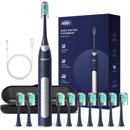 Powerful Sonic Toothbrush – 8 Heads