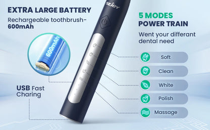 Powerful Sonic Toothbrush – 8 Heads